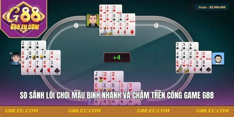 chơi mậu binh nhanh và chậm