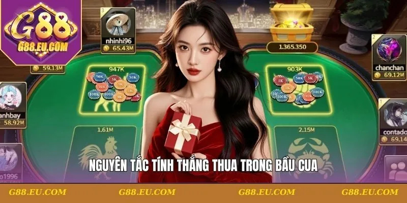 Nguyên tắc tính thắng thua trong bầu cua